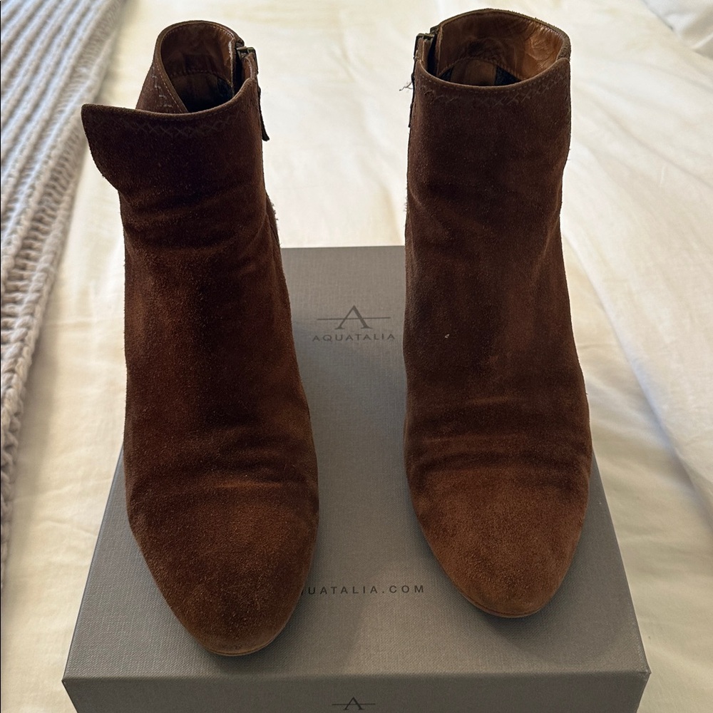 Aquatalia Rich Brown Suede Boots